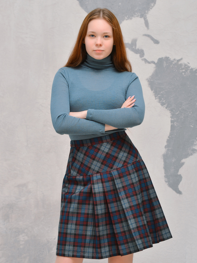 1401 Юбка в складку 